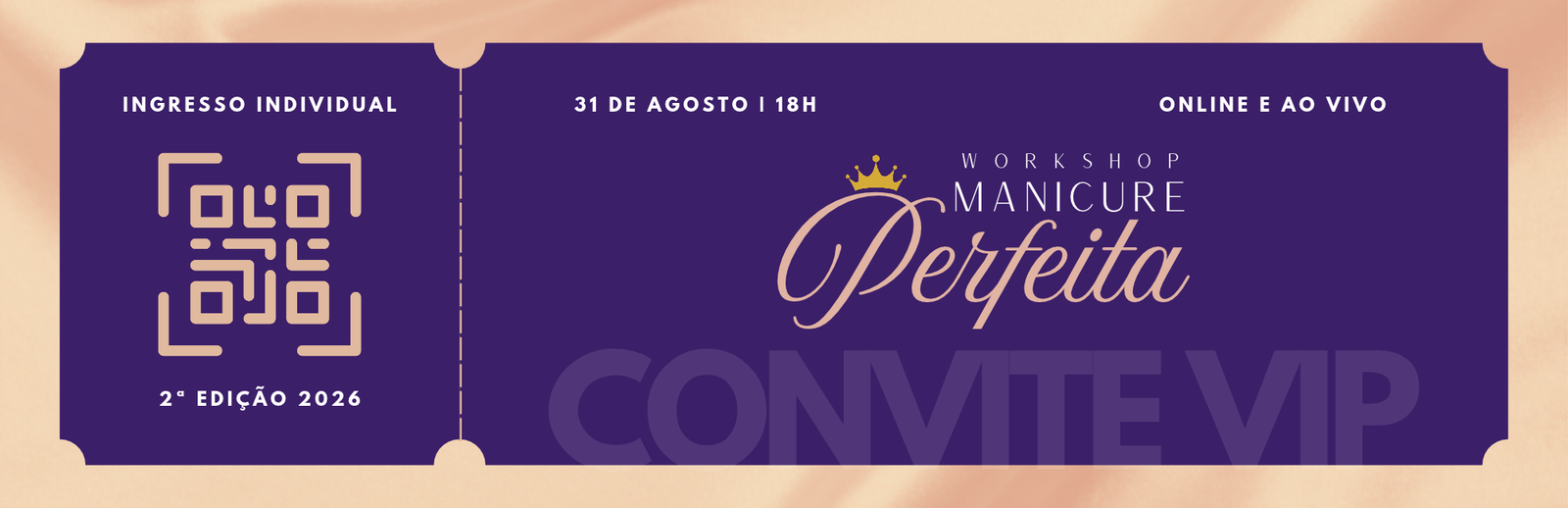 Ingresso VIP do Workshop Padrão Diamante